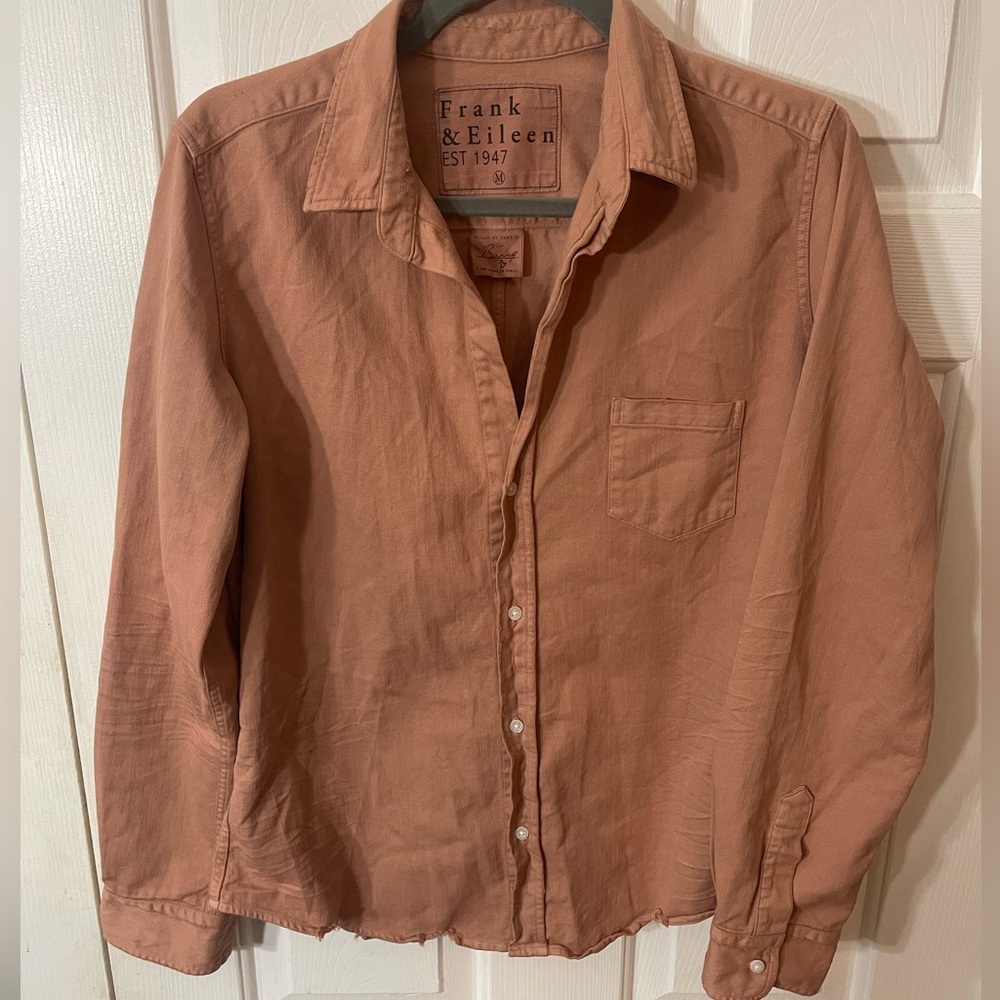 Frank and Eileen Barry Cotton Button Up Shirt size medium